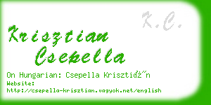 krisztian csepella business card